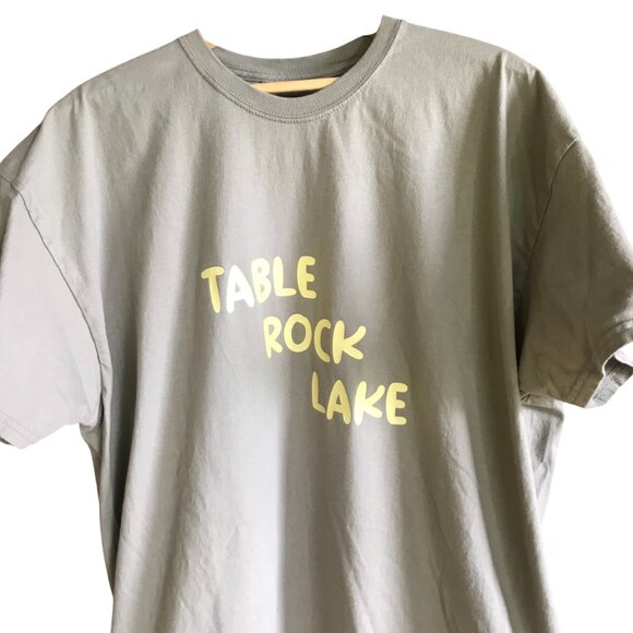 Upcycled Table Rock Lake T-Shirt: Landmarks & Marinas Graphics, Men's Size 2XL - Picture 2 of 13